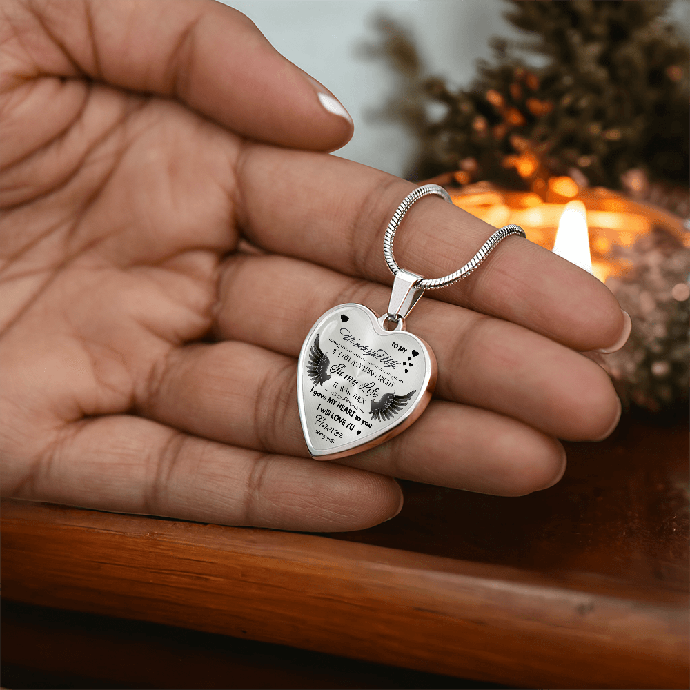 To My Wife Jewelry Gift – Romantic Necklace for Birthday, Anniversary, or Everyday Love by ShineOn Fulfillment