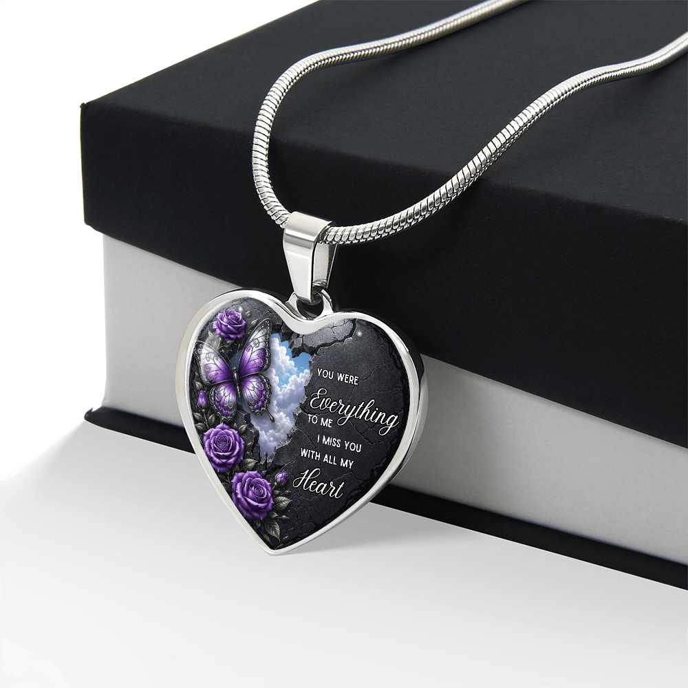 “You Were Everything to Me” Heart Necklace ShineOn Fulfillment
