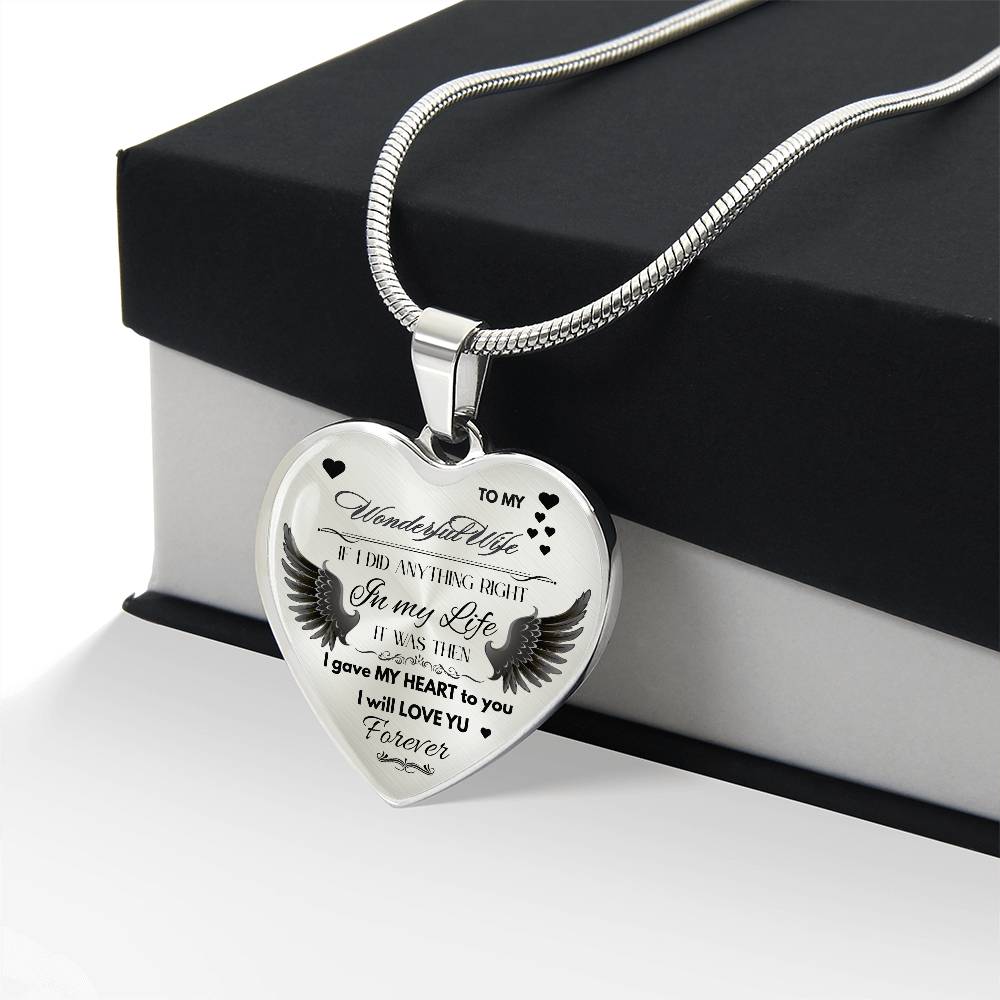 To My Wife Jewelry Gift – Romantic Necklace for Birthday, Anniversary, or Everyday Love by ShineOn Fulfillment