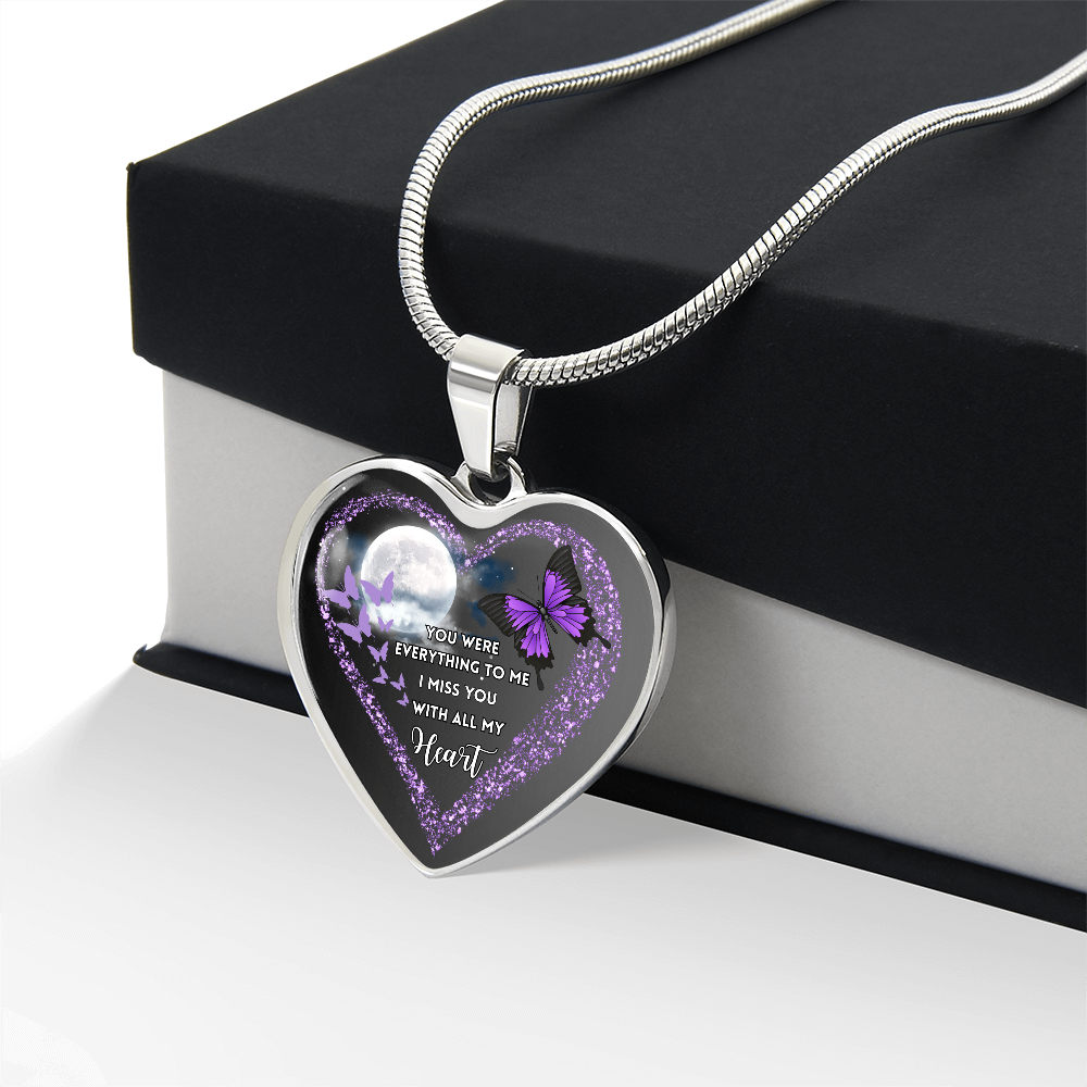 Butterfly Heart Necklace “You Were Everything” ShineOn Fulfillment