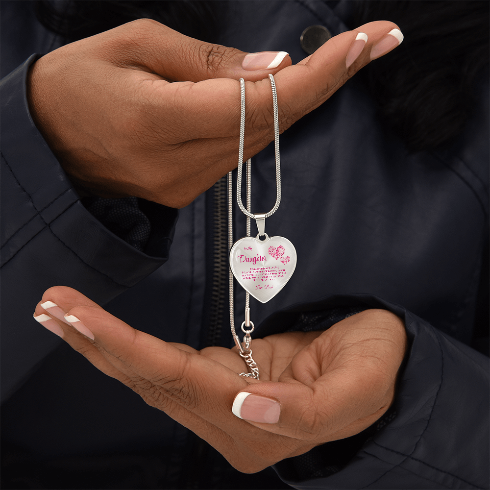 Heartfelt Luxury Gift from Dad: Stunning Heart Pendant Necklace for Daughter, Symbol of Love & Affection by ShineOn Fulfillment
