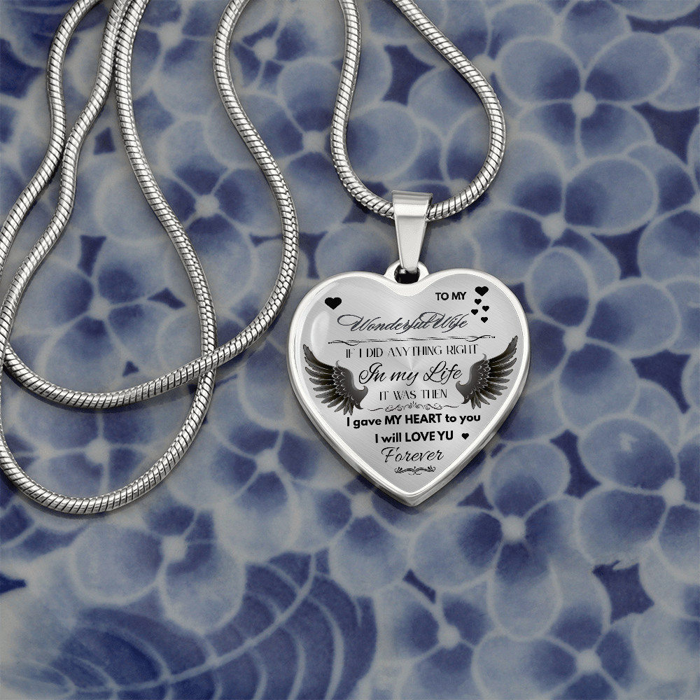 To My Wife Jewelry Gift – Romantic Necklace for Birthday, Anniversary, or Everyday Love by ShineOn Fulfillment