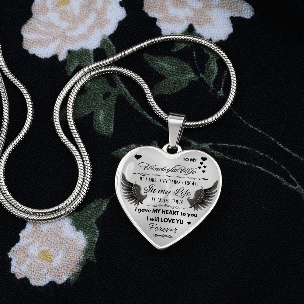 To My Wife Jewelry Gift – Romantic Necklace for Birthday, Anniversary, or Everyday Love by ShineOn Fulfillment