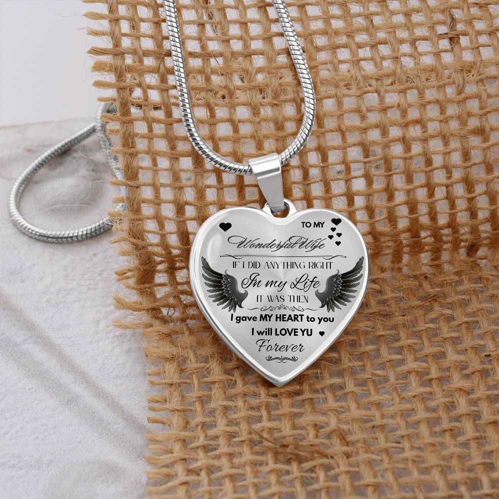 To My Wife Jewelry Gift – Romantic Necklace for Birthday, Anniversary, or Everyday Love by ShineOn Fulfillment