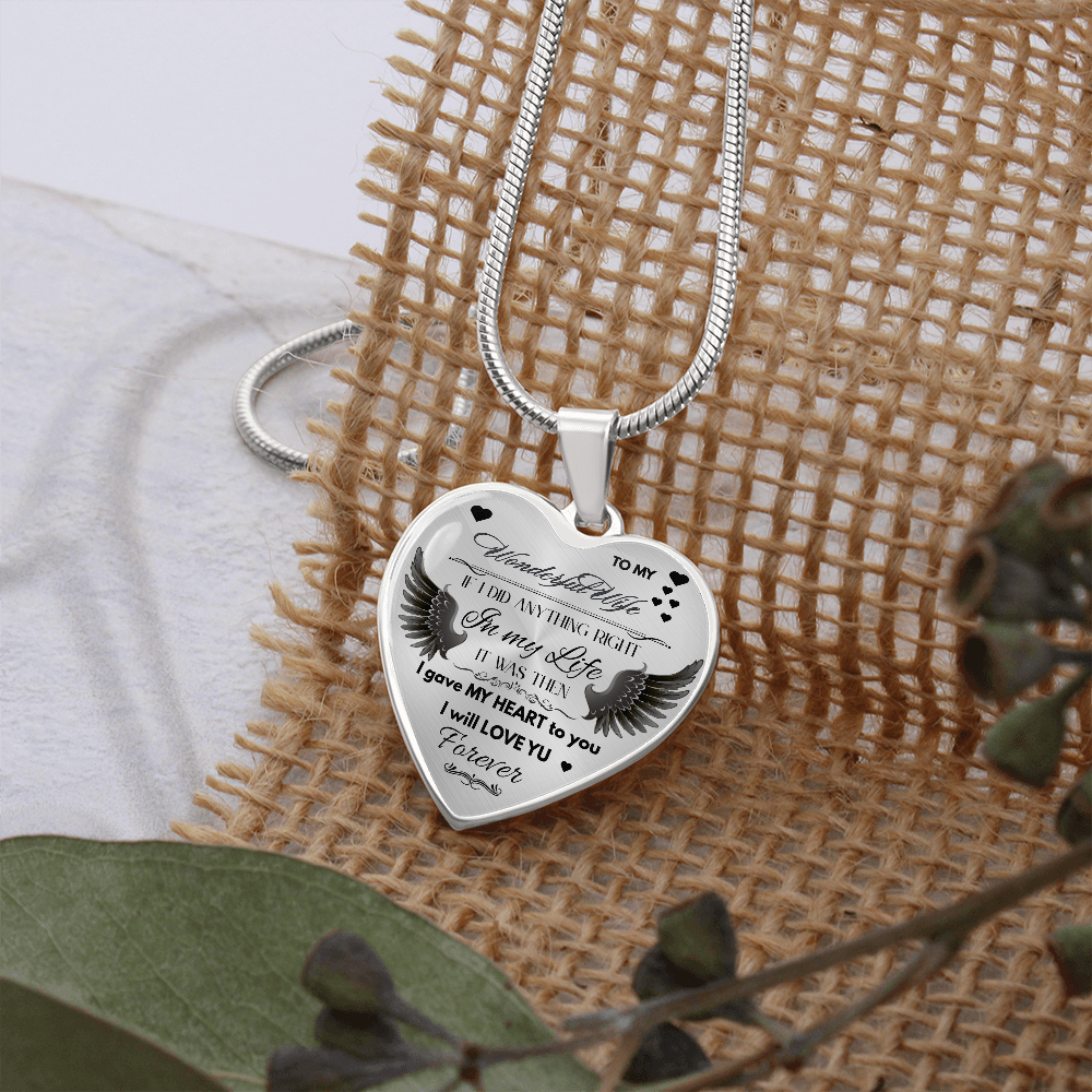 To My Wife Jewelry Gift – Romantic Necklace for Birthday, Anniversary, or Everyday Love by ShineOn Fulfillment