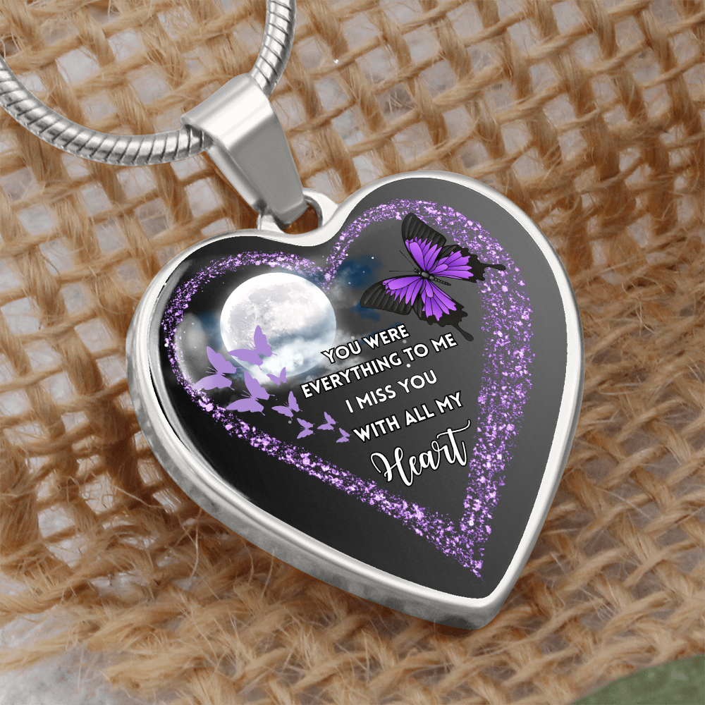 Butterfly Heart Necklace “You Were Everything” ShineOn Fulfillment