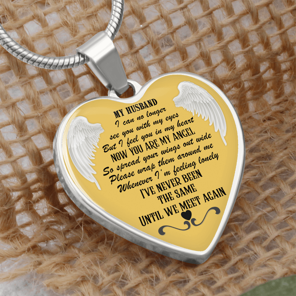 Luxury Heart Necklace for Husband Memorial