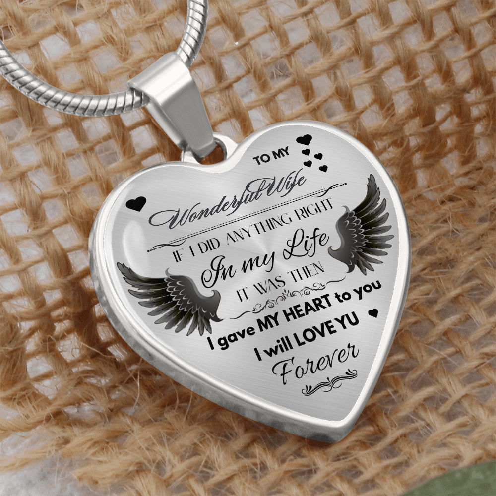 To My Wife Jewelry Gift – Romantic Necklace for Birthday, Anniversary, or Everyday Love by ShineOn Fulfillment