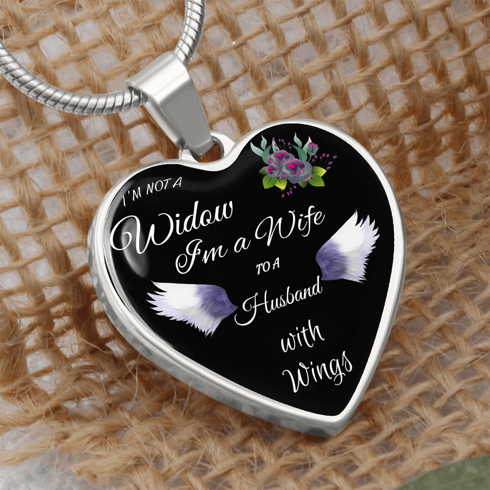 Memorial Heart Pendant Necklace for Grief ShineOn Fulfillment