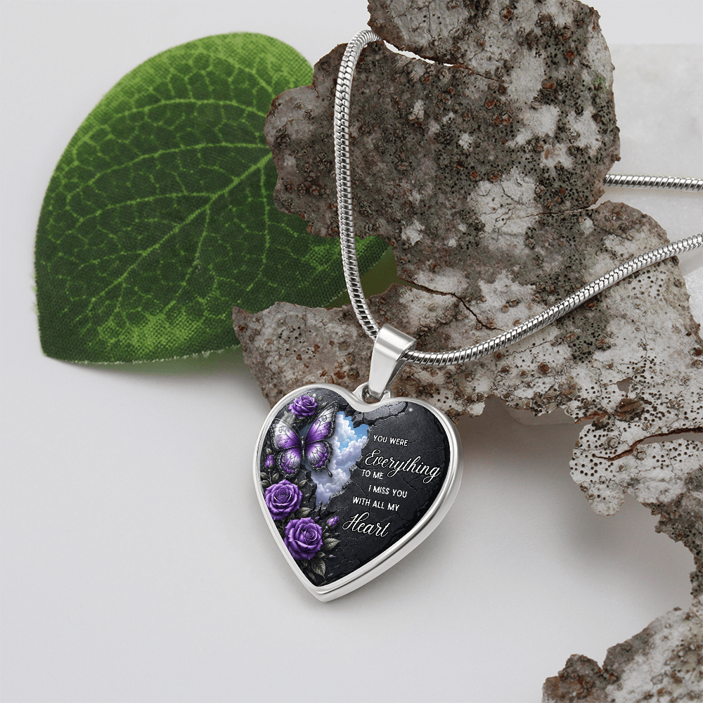 “You Were Everything to Me” Heart Necklace ShineOn Fulfillment