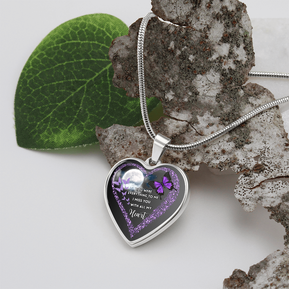 Butterfly Heart Necklace “You Were Everything” ShineOn Fulfillment