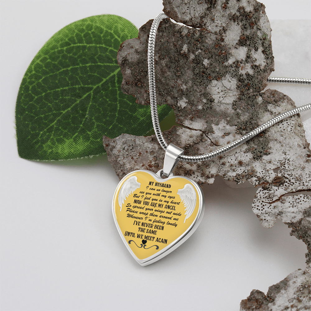 Luxury Heart Necklace for Husband Memorial