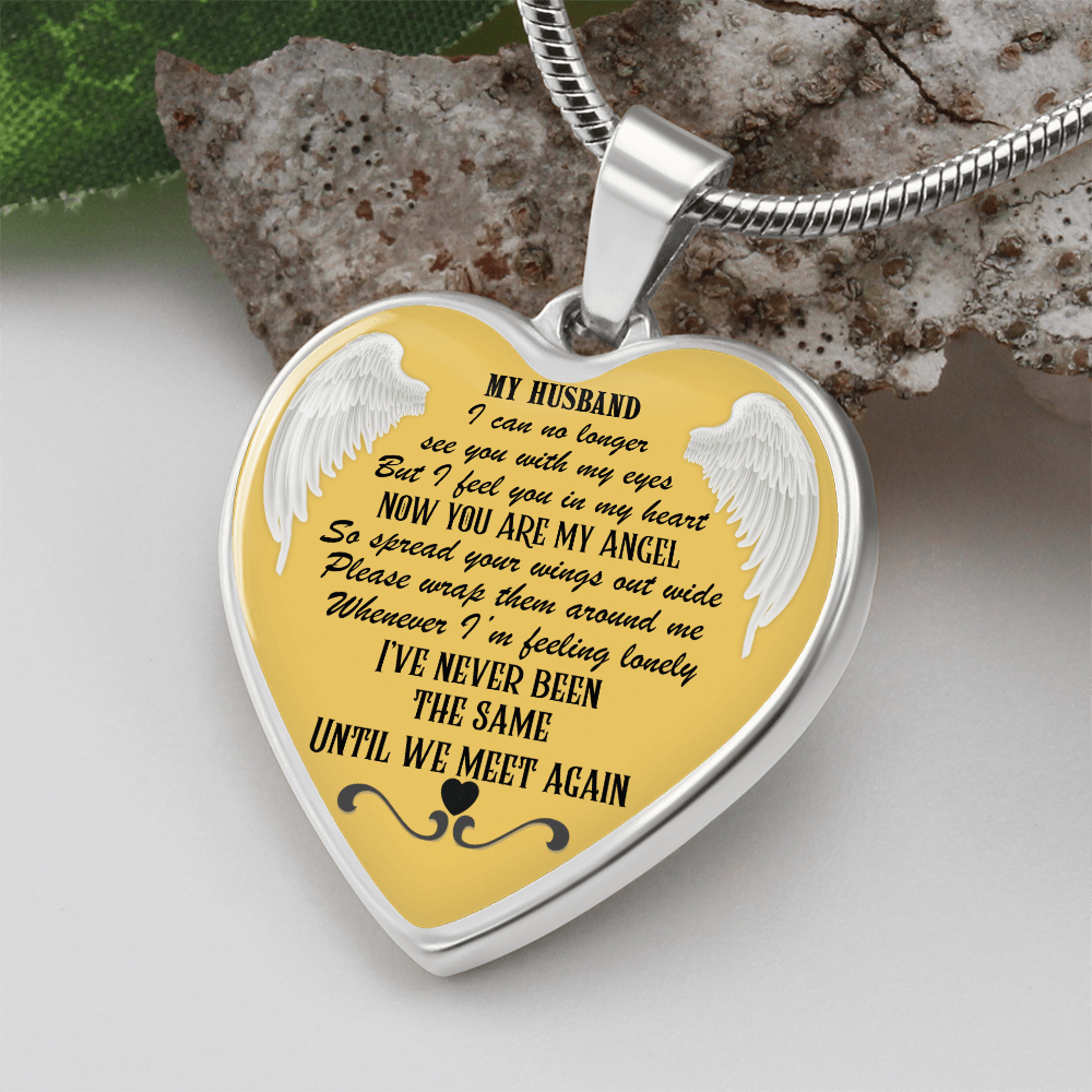 Luxury Heart Necklace for Husband Memorial