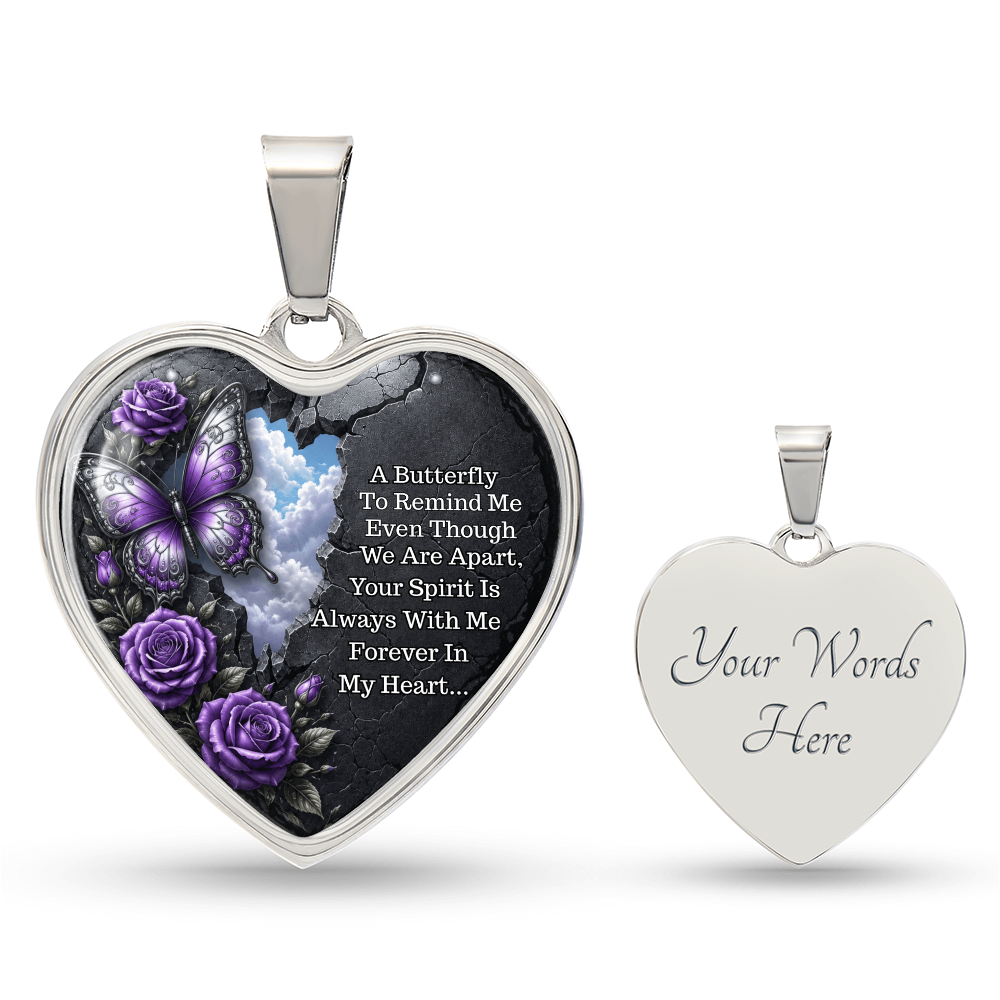 Heart Necklace – Your Spirit Is Always with Me ShineOn Fulfillment