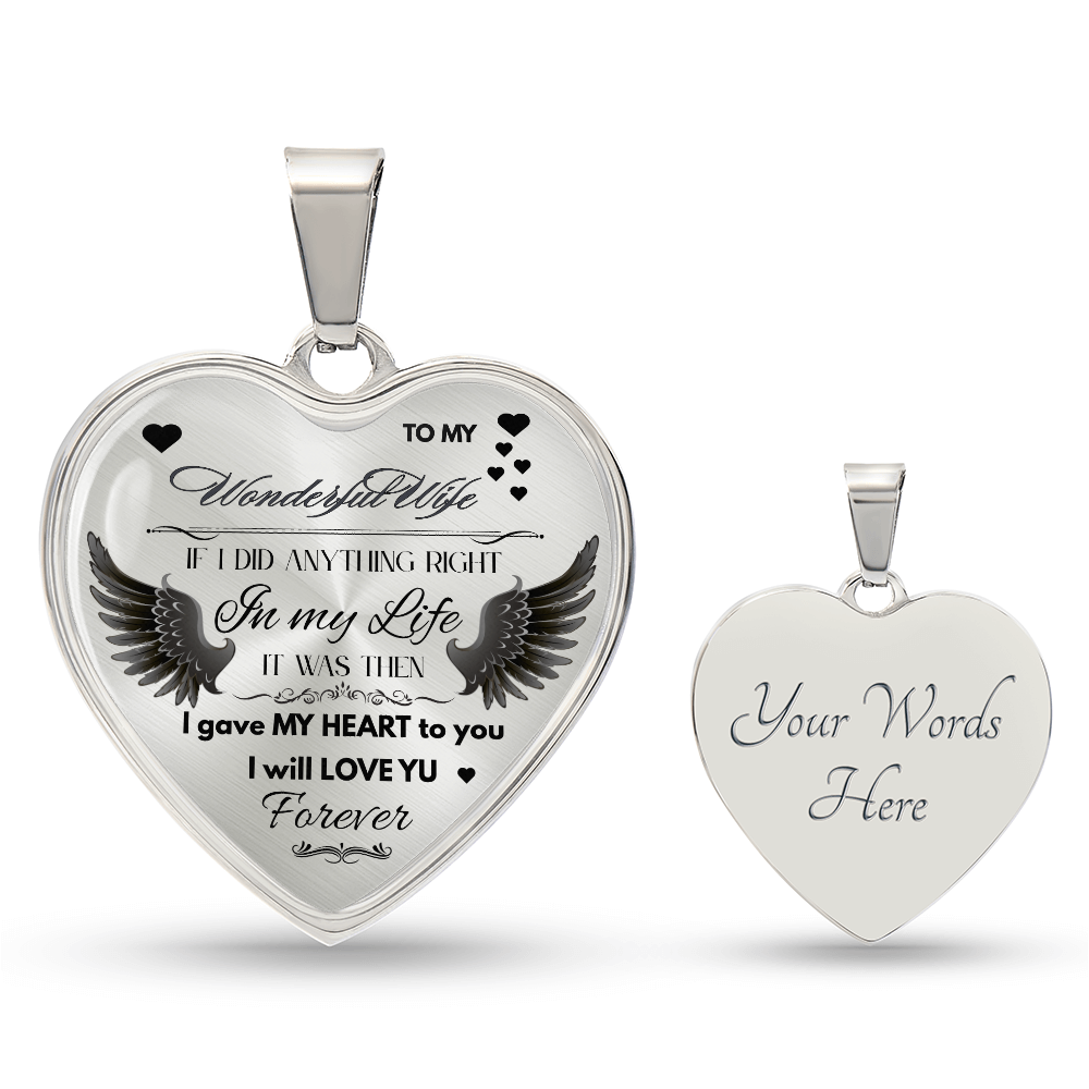 To My Wife Jewelry Gift – Romantic Necklace for Birthday, Anniversary, or Everyday Love by ShineOn Fulfillment
