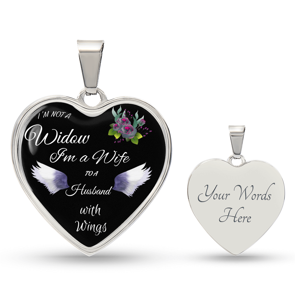 Memorial Heart Pendant Necklace for Grief ShineOn Fulfillment