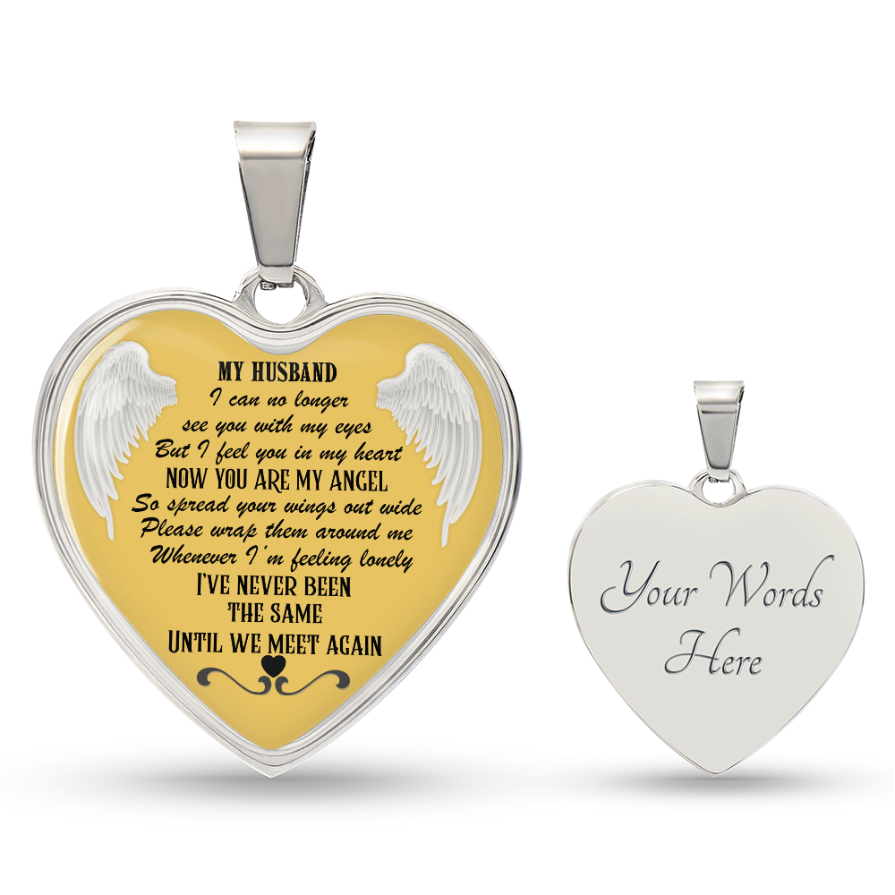Luxury Heart Necklace for Husband Memorial