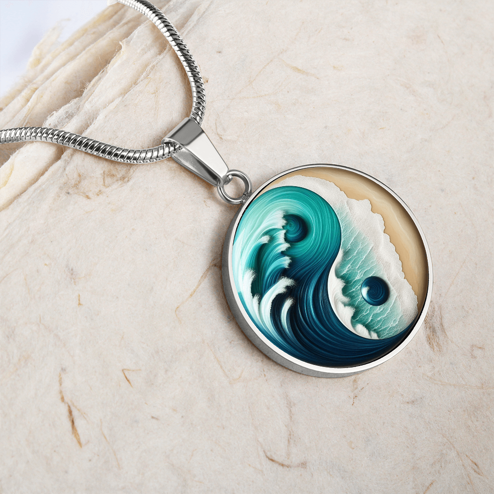 Yin Yang Necklace Turquoise Nature-Inspired Zen Jewelry – Spiritual Gift for Her, Mindfulness & Balance Symbol Pendant by ShineOn Fulfillment