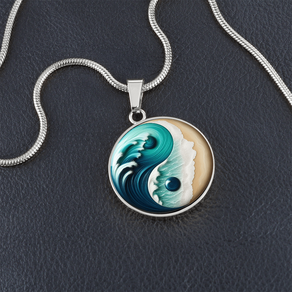 Yin Yang Necklace Turquoise Nature-Inspired Zen Jewelry – Spiritual Gift for Her, Mindfulness & Balance Symbol Pendant by ShineOn Fulfillment