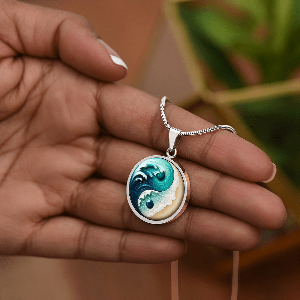 Yin Yang Necklace Turquoise Nature-Inspired Zen Jewelry – Spiritual Gift for Her, Mindfulness & Balance Symbol Pendant by ShineOn Fulfillment