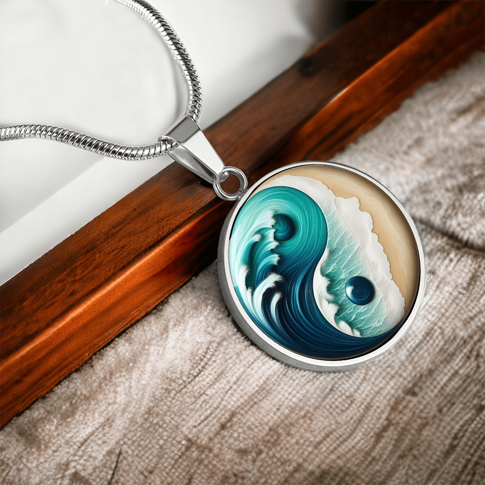 Yin Yang Necklace Turquoise Nature-Inspired Zen Jewelry – Spiritual Gift for Her, Mindfulness & Balance Symbol Pendant by ShineOn Fulfillment