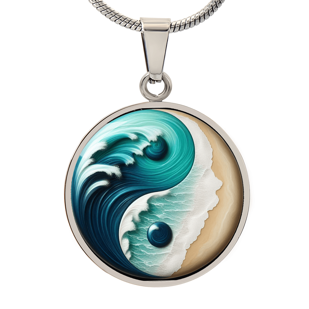Yin Yang Necklace Turquoise Nature-Inspired Zen Jewelry – Spiritual Gift for Her, Mindfulness & Balance Symbol Pendant by ShineOn Fulfillment