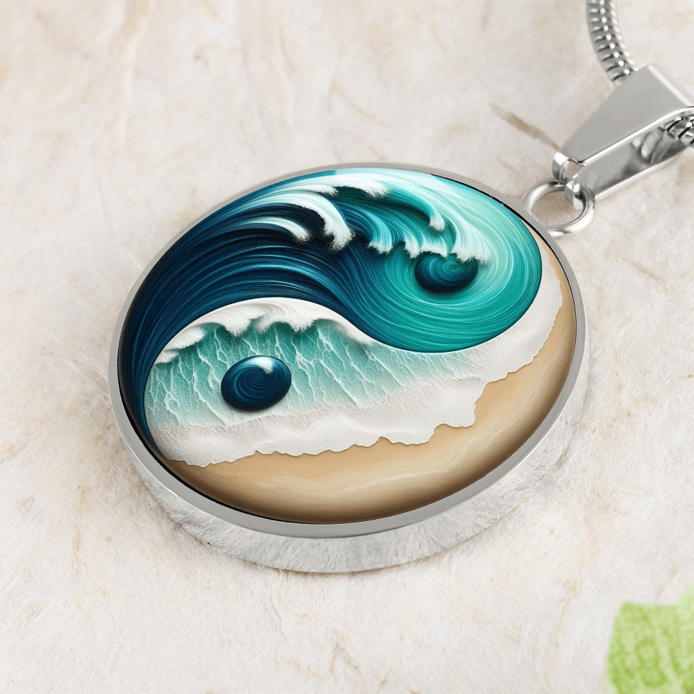 Yin Yang Necklace Turquoise Nature-Inspired Zen Jewelry – Spiritual Gift for Her, Mindfulness & Balance Symbol Pendant by ShineOn Fulfillment