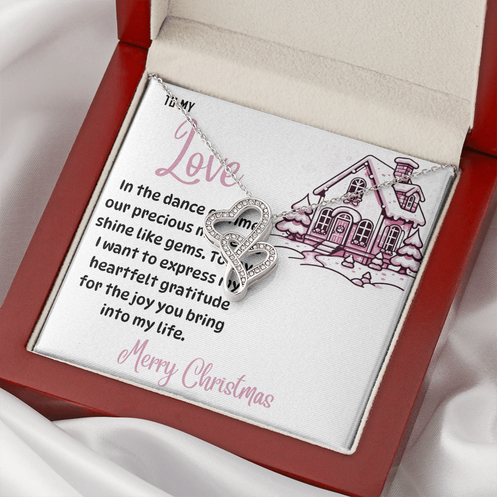 Heart-to-heart Pendant Necklace Merry Christmas to my Love by ShineOn Fulfillment