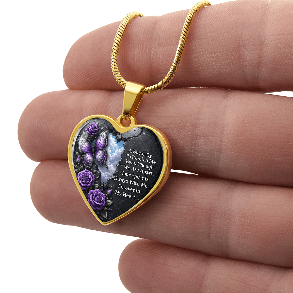 Heart Necklace – Your Spirit Is Always with Me ShineOn Fulfillment