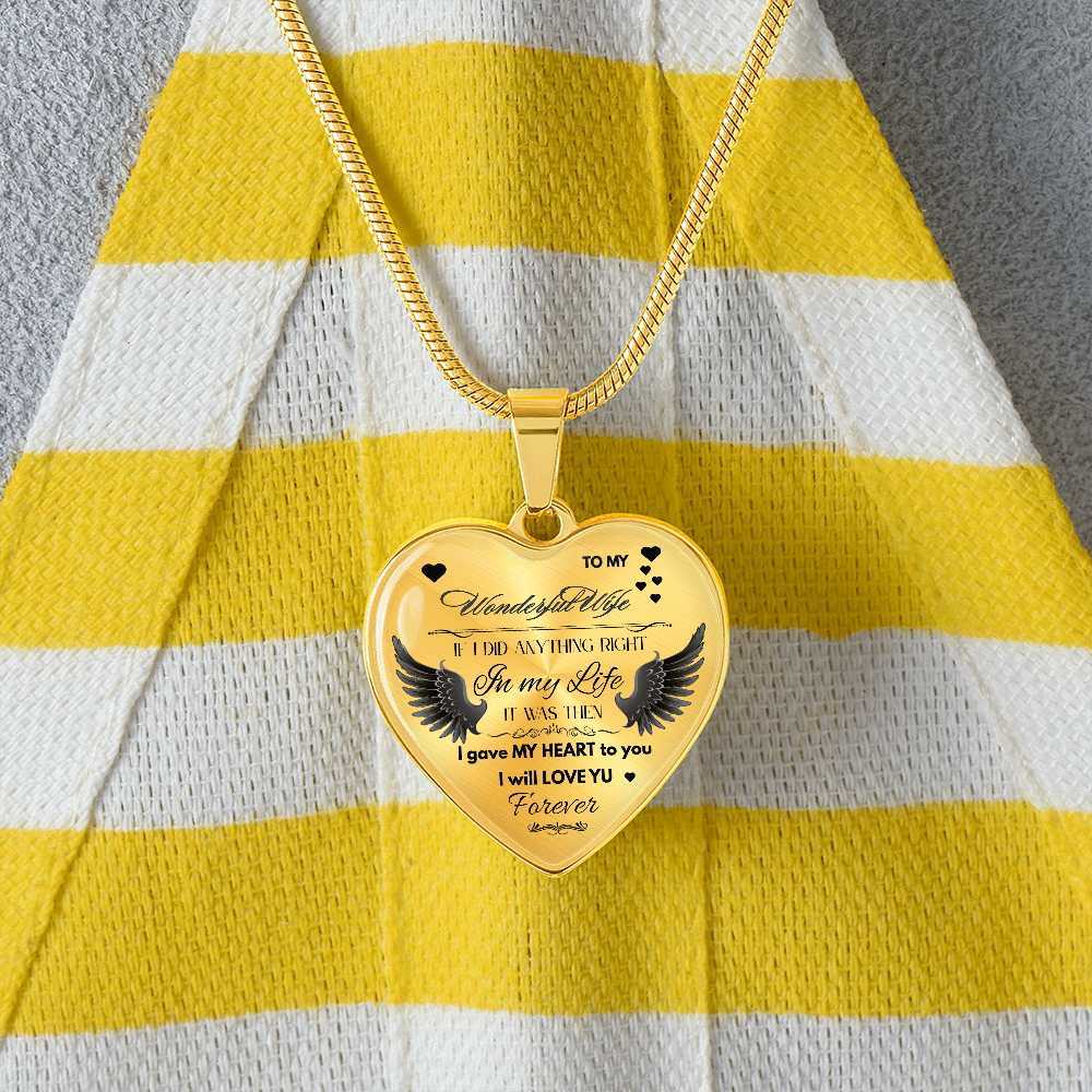 To My Wife Jewelry Gift – Romantic Necklace for Birthday, Anniversary, or Everyday Love by ShineOn Fulfillment