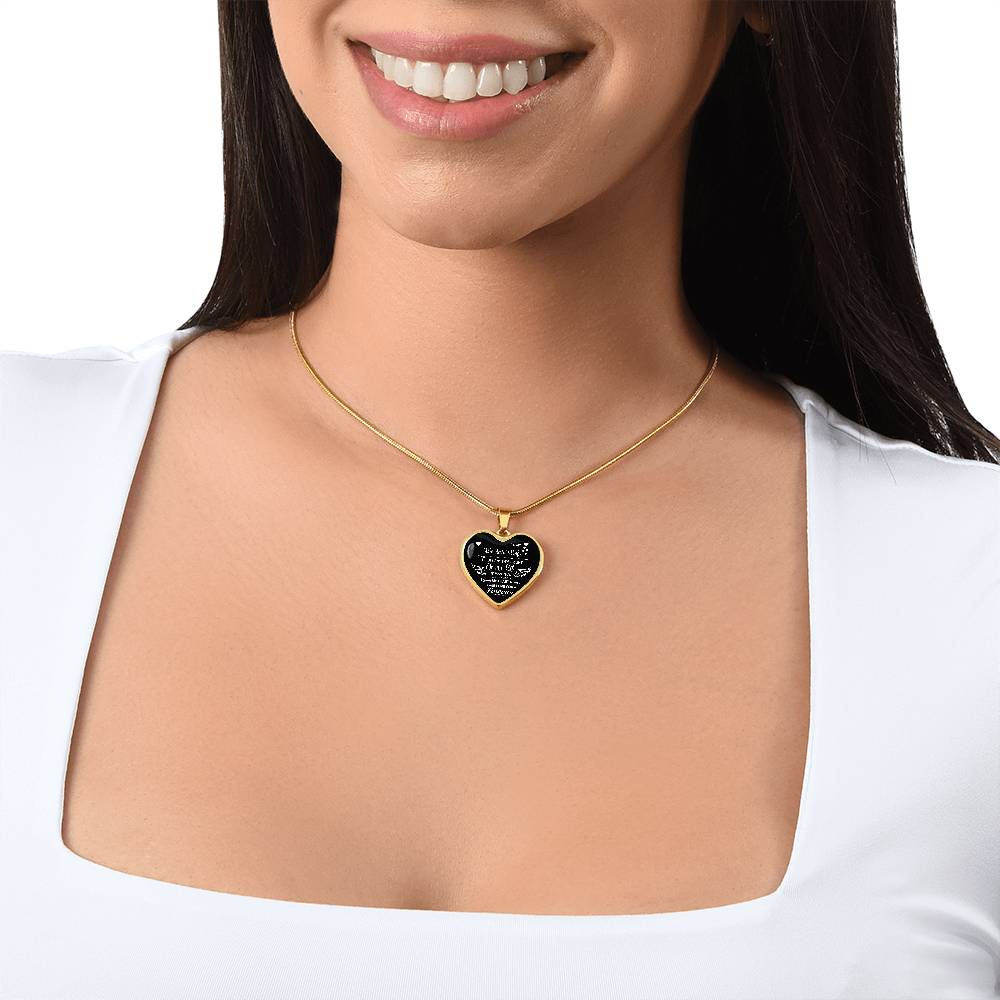 To My Wonderful Wife Heart Necklace | Angel Wings Love Gift | JewelryLuxeUS JewelryLuxeUS.Shop