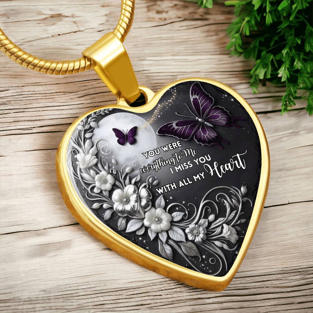 I Miss You With All My Heart Necklace ShineOn Fulfillment