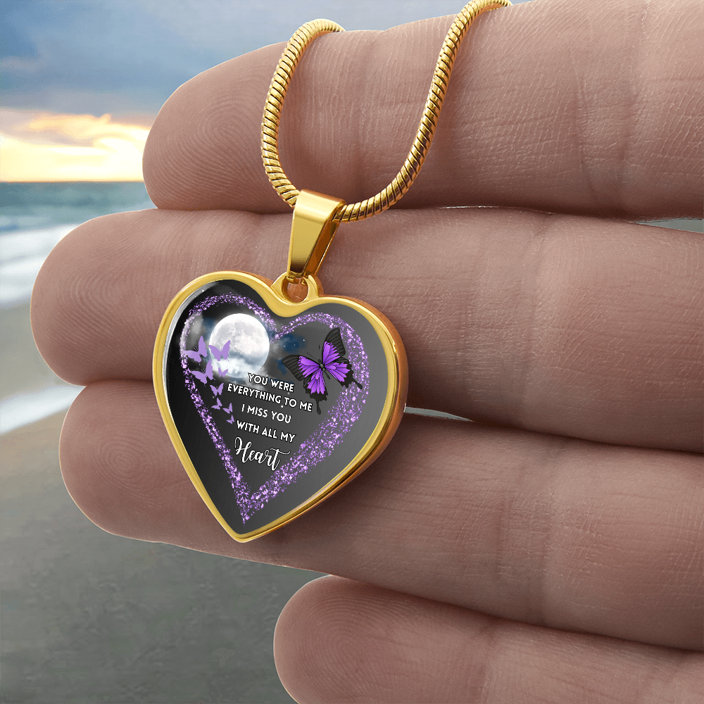Butterfly Heart Necklace “You Were Everything” ShineOn Fulfillment