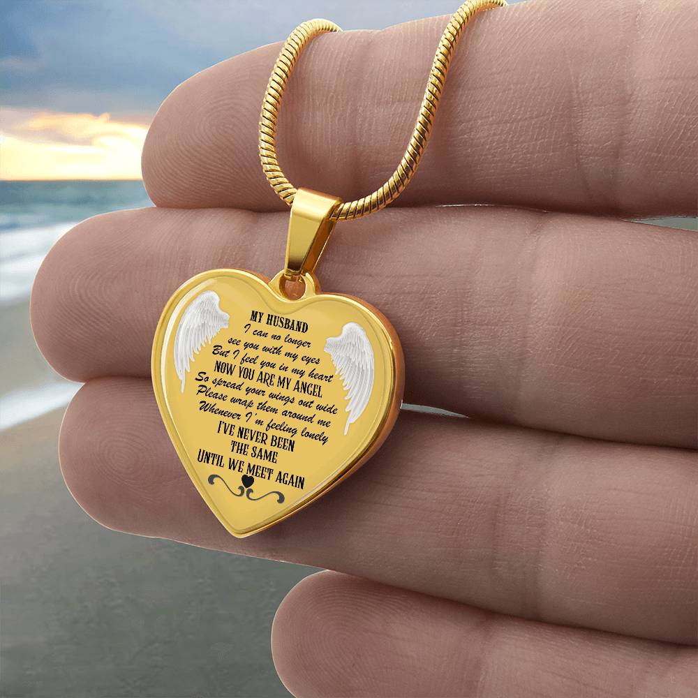 Luxury Heart Necklace for Husband Memorial