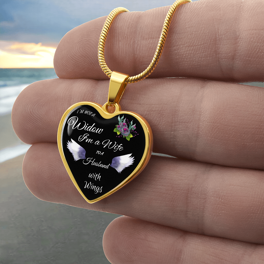 Memorial Heart Pendant Necklace for Grief ShineOn Fulfillment