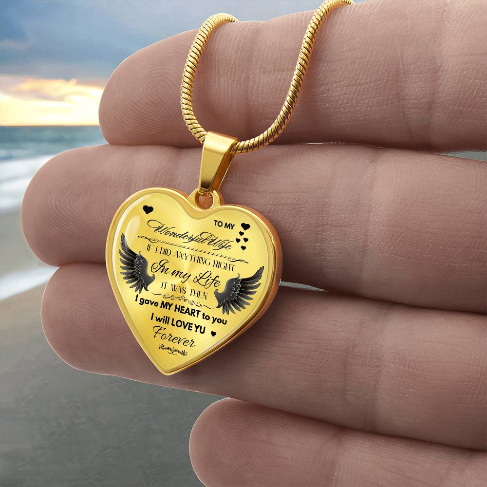 To My Wife Jewelry Gift – Romantic Necklace for Birthday, Anniversary, or Everyday Love by ShineOn Fulfillment