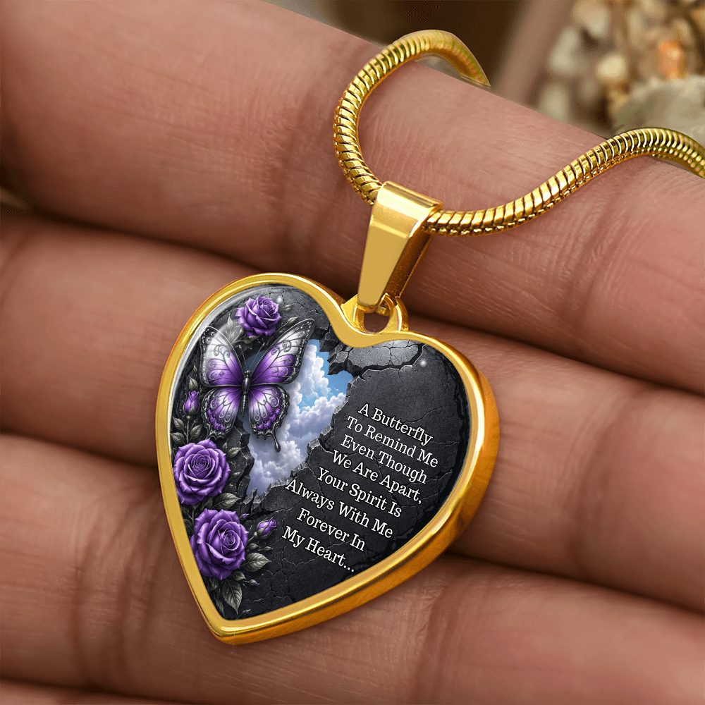 Heart Necklace – Your Spirit Is Always with Me ShineOn Fulfillment