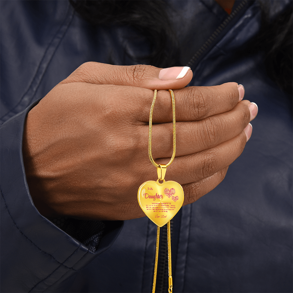 Heartfelt Luxury Gift from Dad: Stunning Heart Pendant Necklace for Daughter, Symbol of Love & Affection by ShineOn Fulfillment