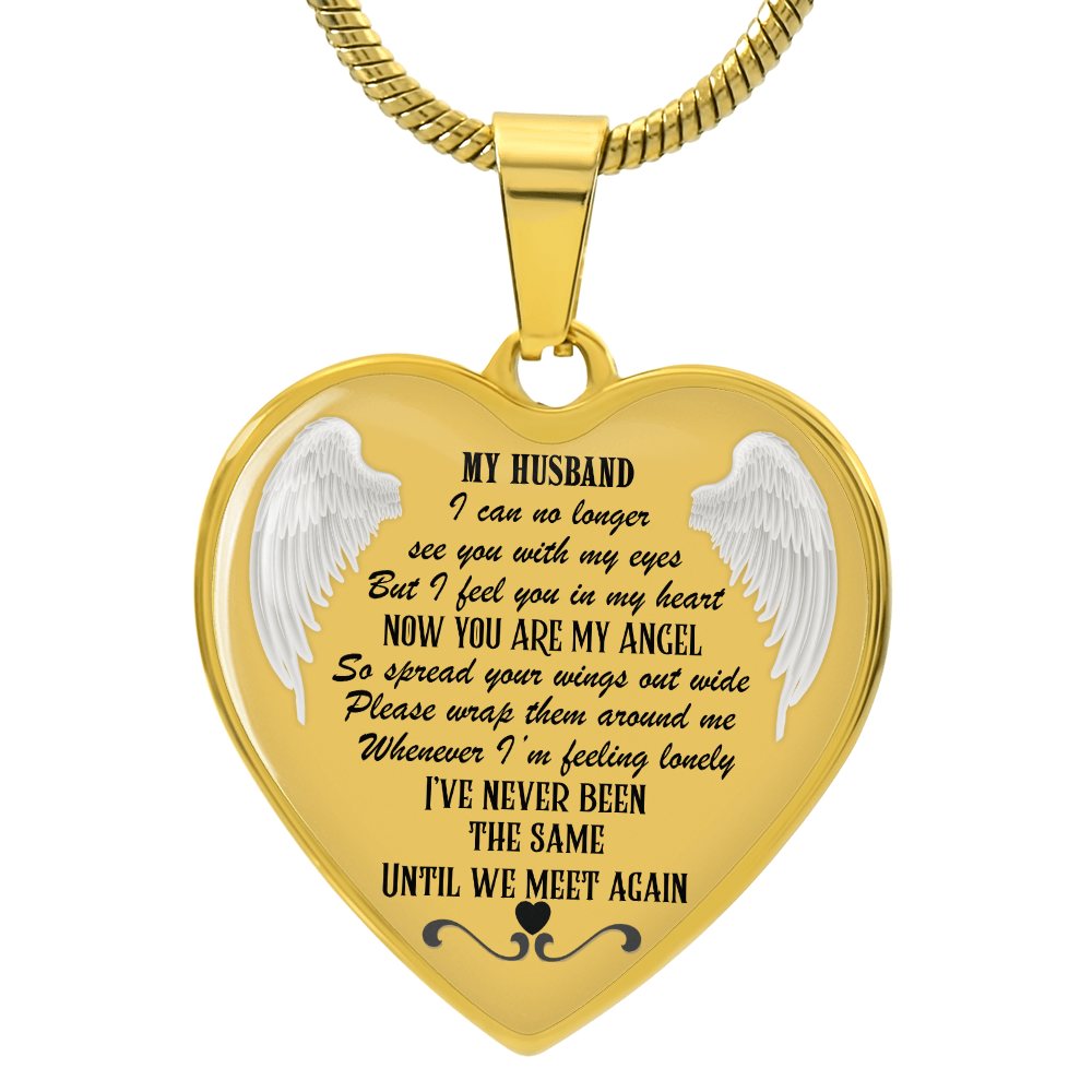 Luxury Heart Necklace for Husband Memorial