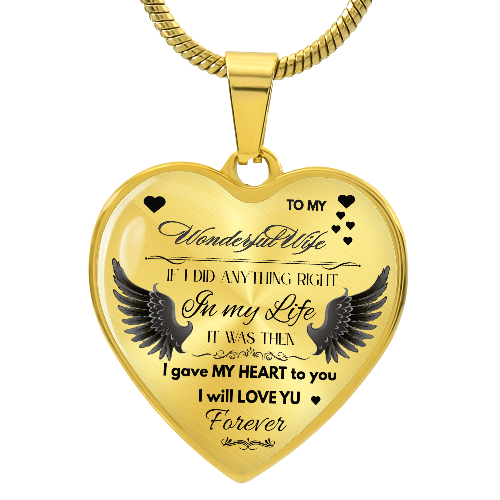 To My Wife Jewelry Gift – Romantic Necklace for Birthday, Anniversary, or Everyday Love by ShineOn Fulfillment