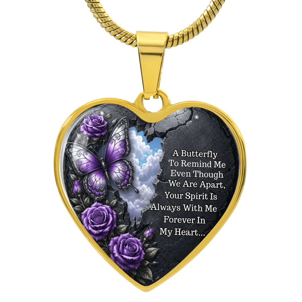 Heart Necklace – Your Spirit Is Always with Me ShineOn Fulfillment