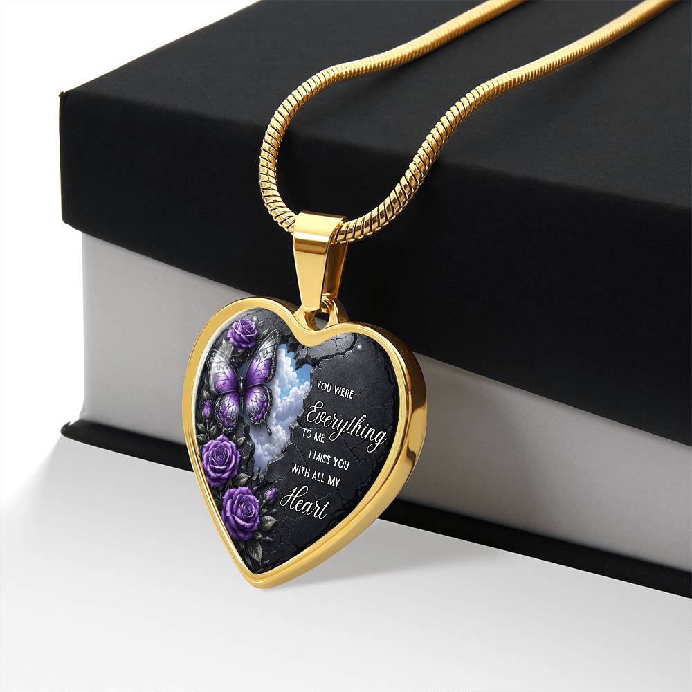 “You Were Everything to Me” Heart Necklace ShineOn Fulfillment