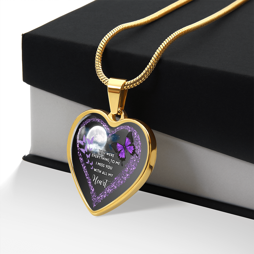 Butterfly Heart Necklace “You Were Everything” ShineOn Fulfillment