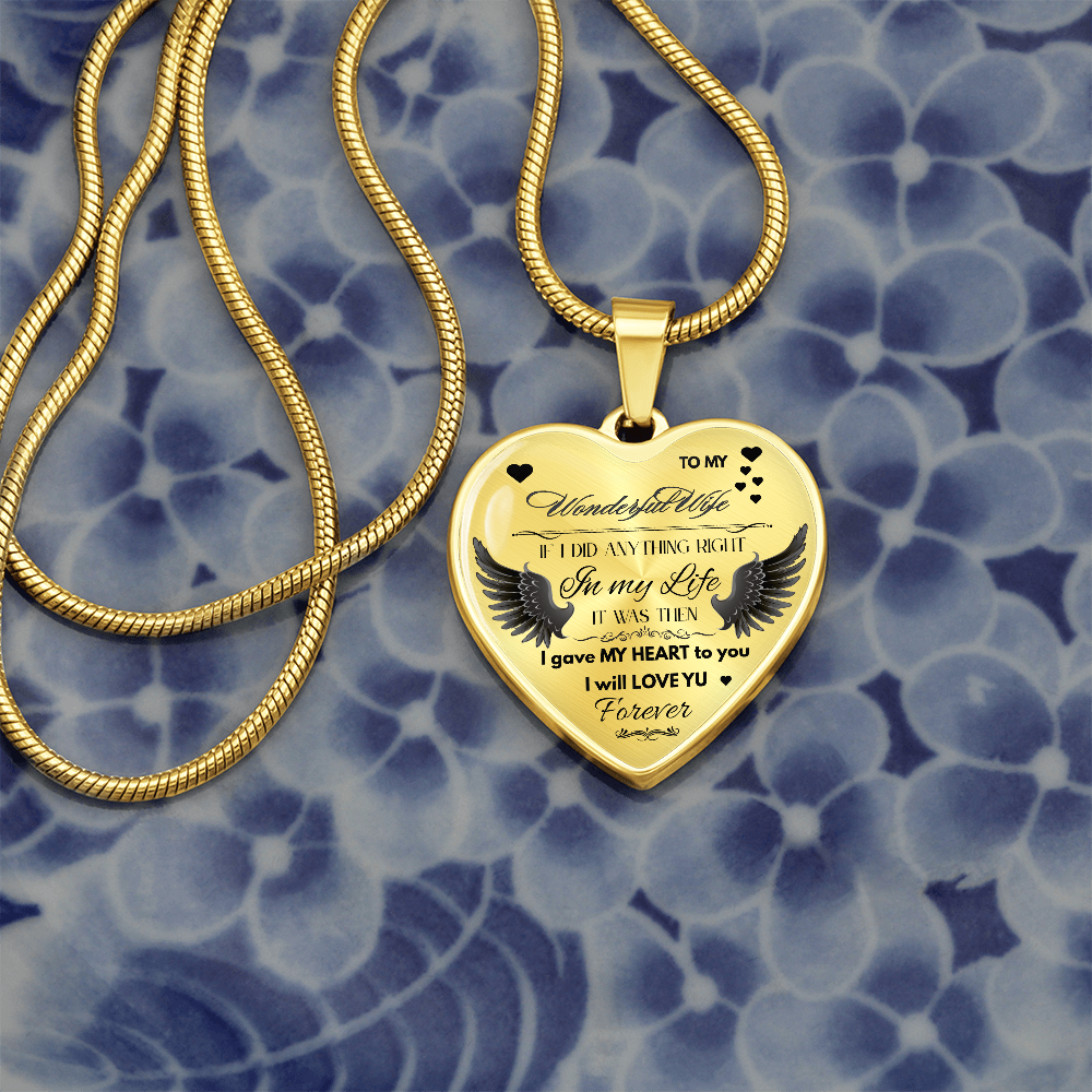 To My Wife Jewelry Gift – Romantic Necklace for Birthday, Anniversary, or Everyday Love by ShineOn Fulfillment