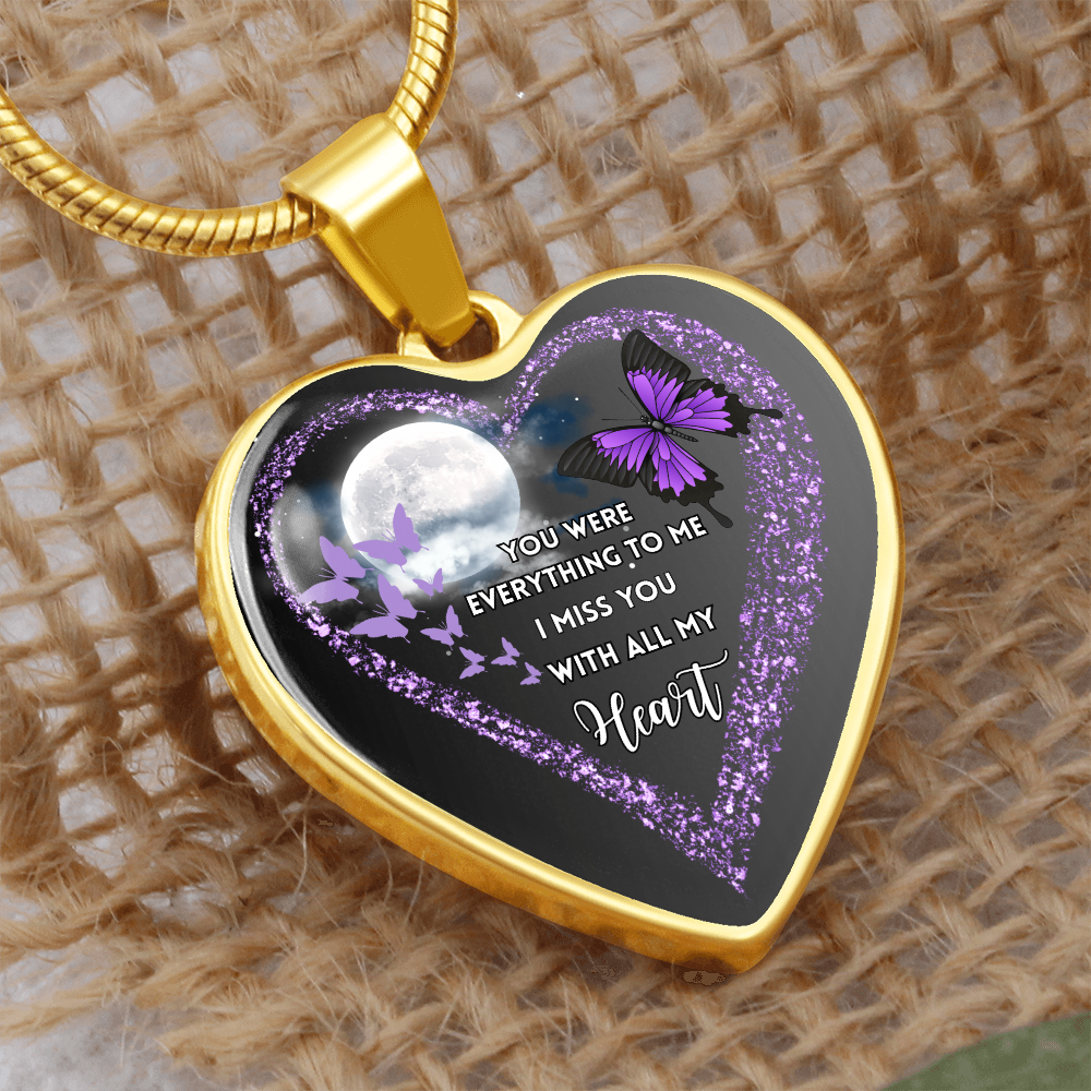 Butterfly Heart Necklace “You Were Everything” ShineOn Fulfillment