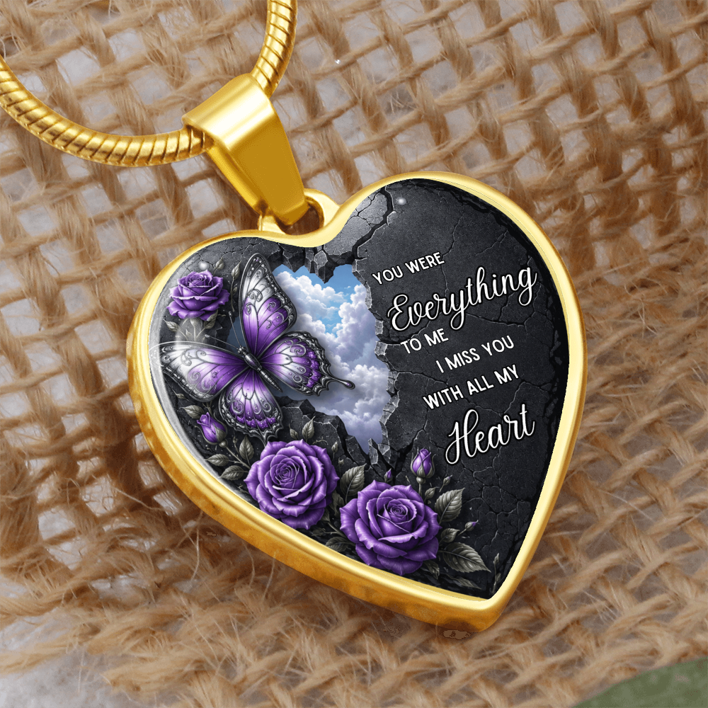 “You Were Everything to Me” Heart Necklace ShineOn Fulfillment