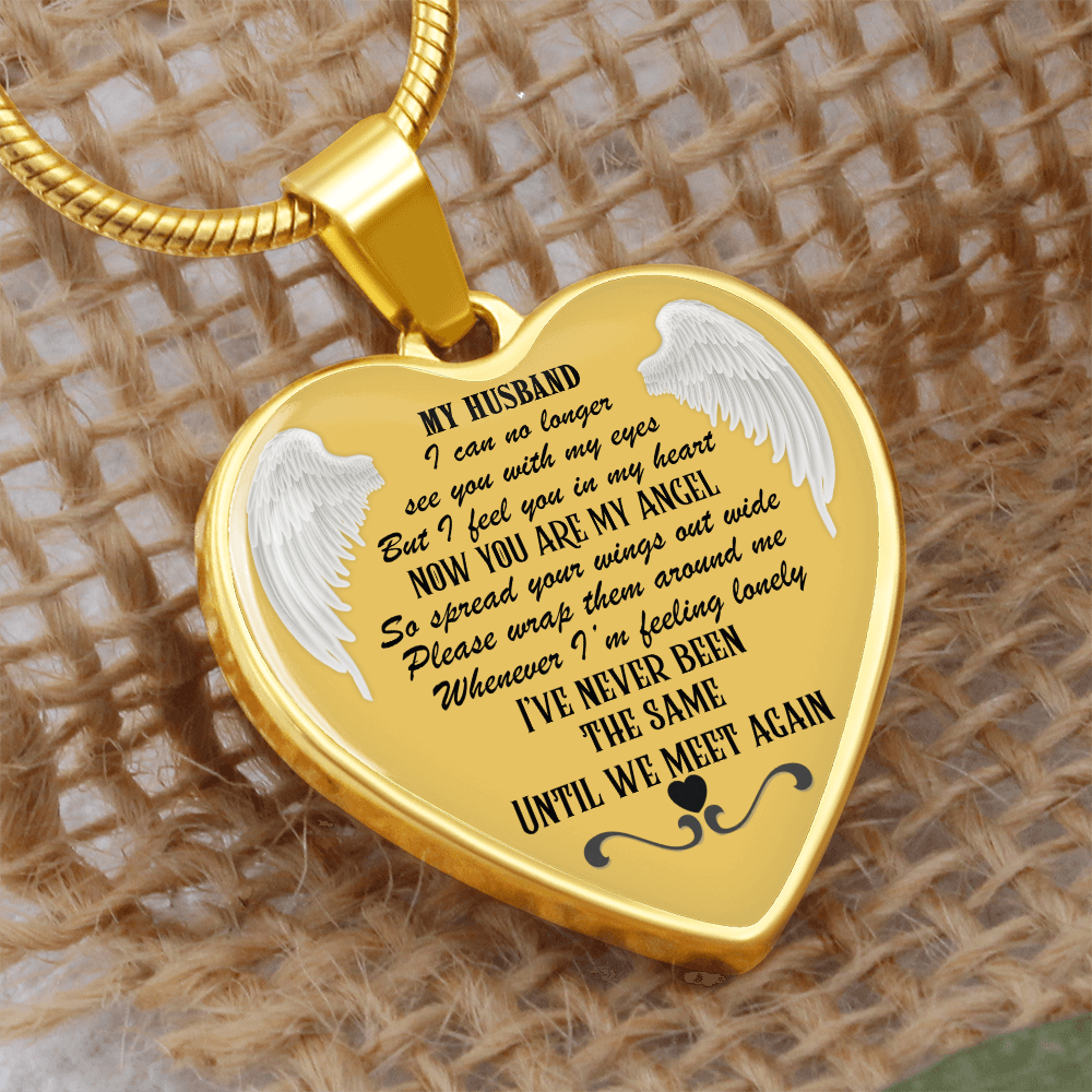 Luxury Heart Necklace for Husband Memorial