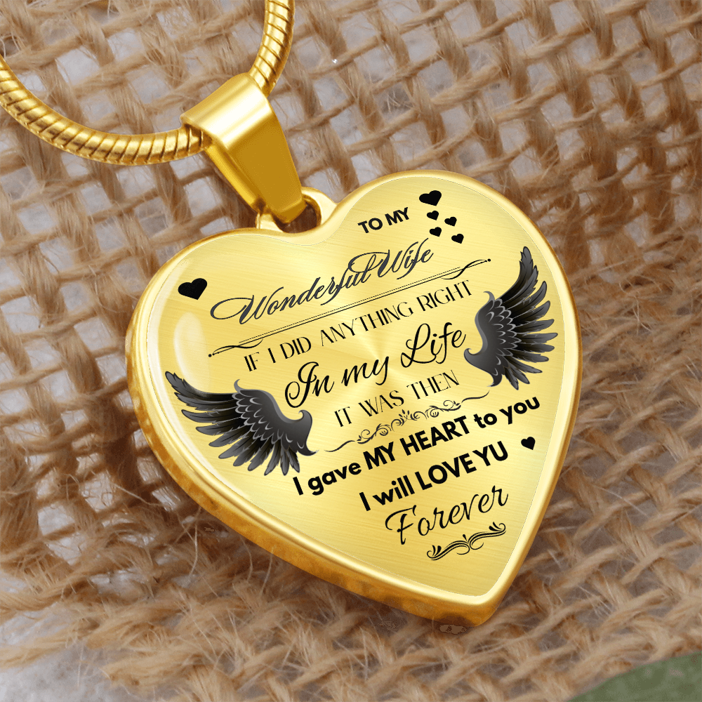To My Wife Jewelry Gift – Romantic Necklace for Birthday, Anniversary, or Everyday Love by ShineOn Fulfillment