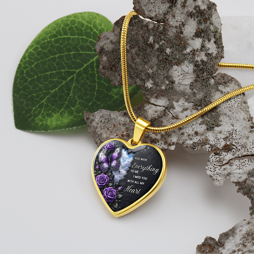 “You Were Everything to Me” Heart Necklace ShineOn Fulfillment