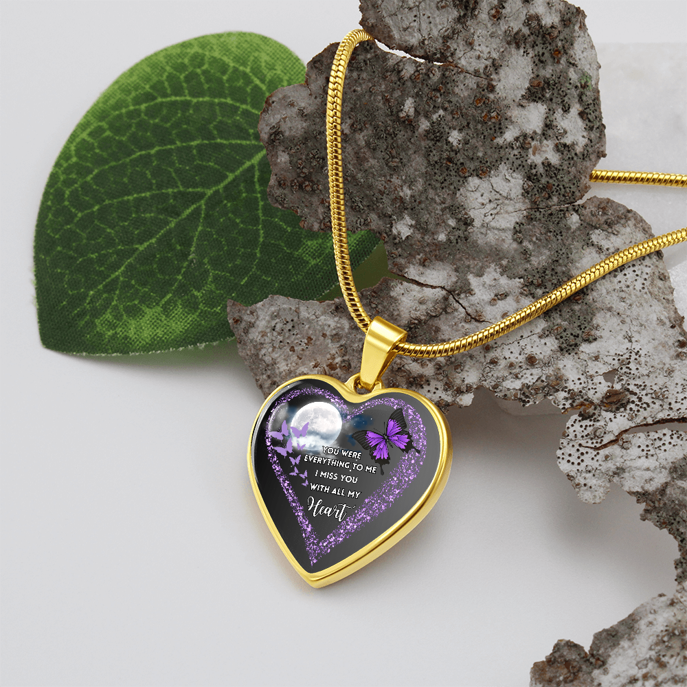 Butterfly Heart Necklace “You Were Everything” ShineOn Fulfillment